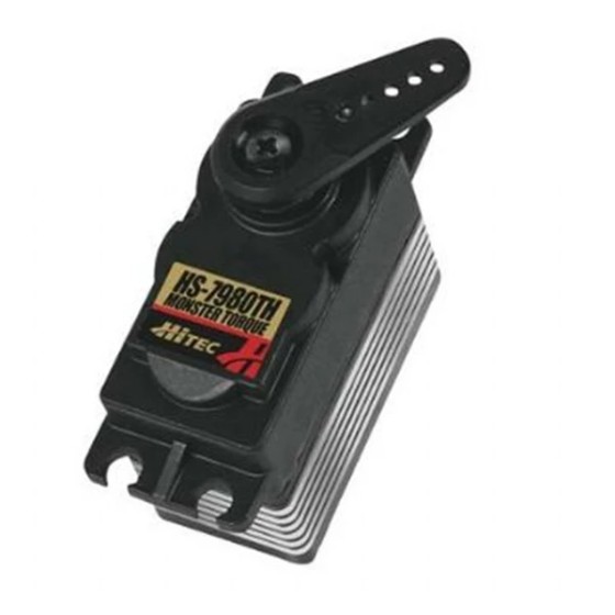 Hitec 77g/ 46kg / .17 Sec Digital Mega Torque HV Coreless Titanium Gear Servo HS-7980TH Rc Servo for FPV Rc Cat